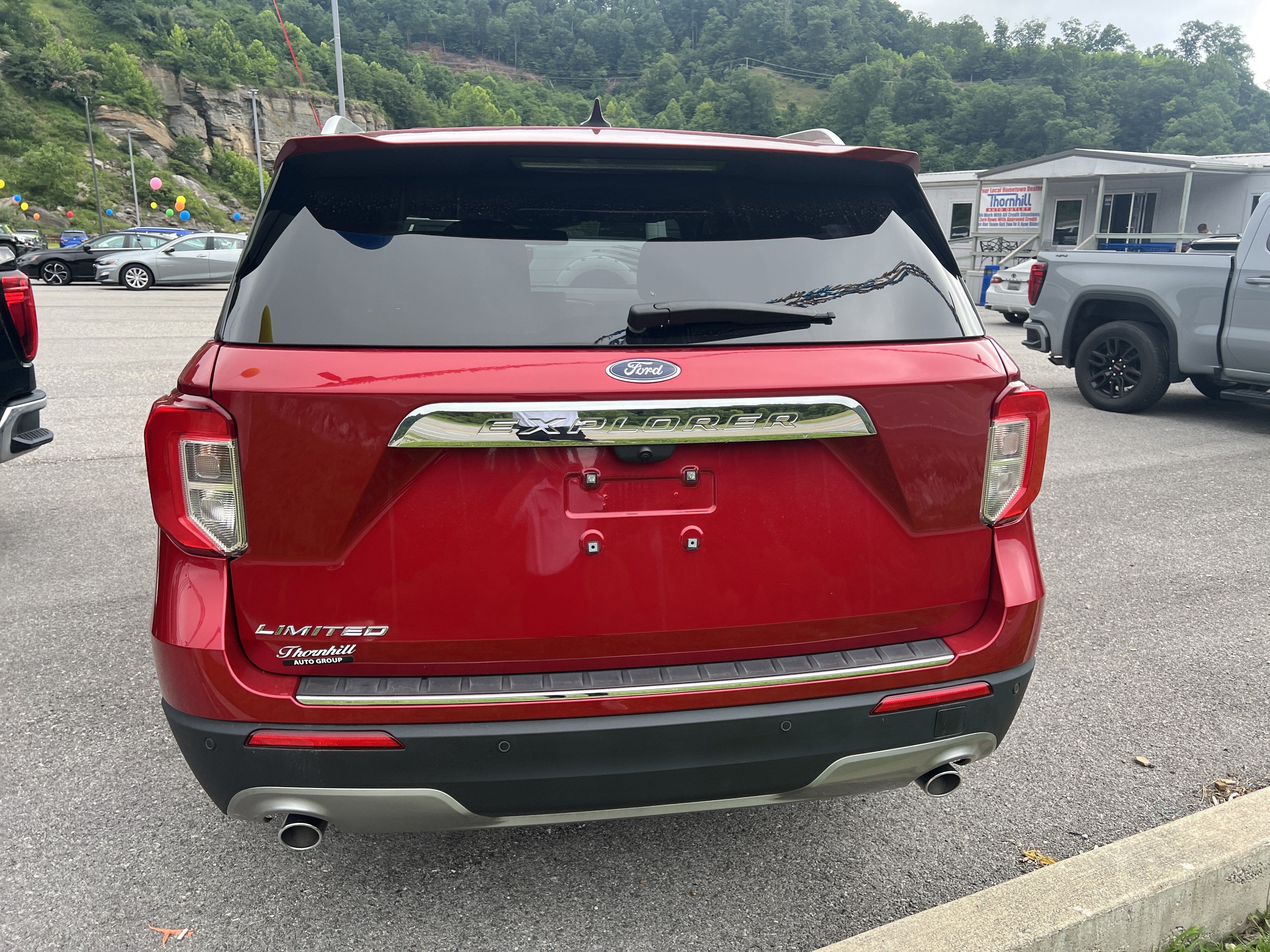 2024 Ford Explorer — rear three-quarter view