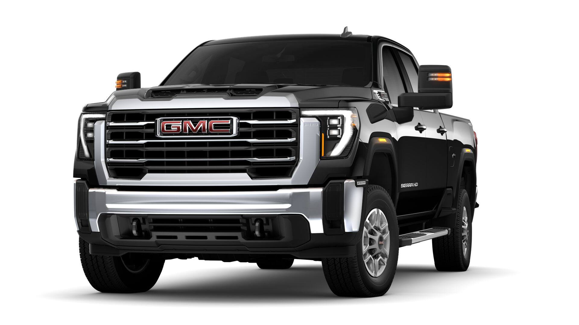 2026 GMC Sierra 2500 HD SLE in Onyx Black — front three-quarter view
