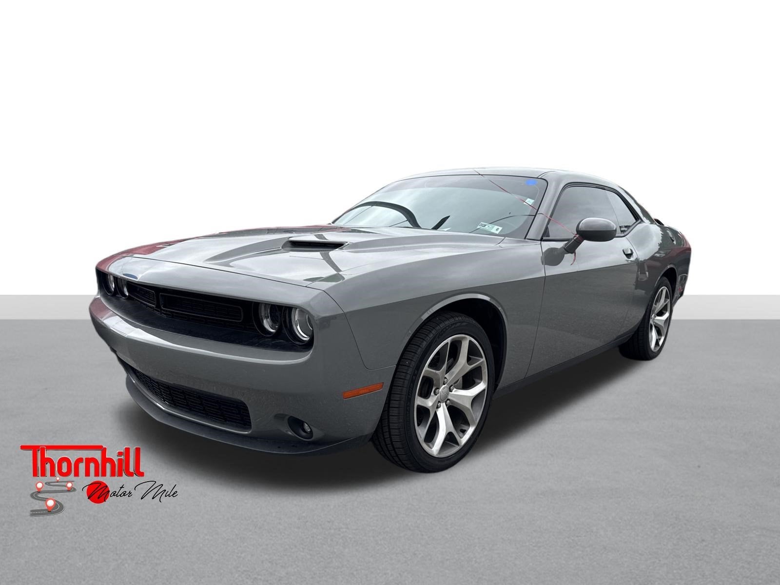 2023 Dodge Challenger SXT in Grey — front three-quarter view