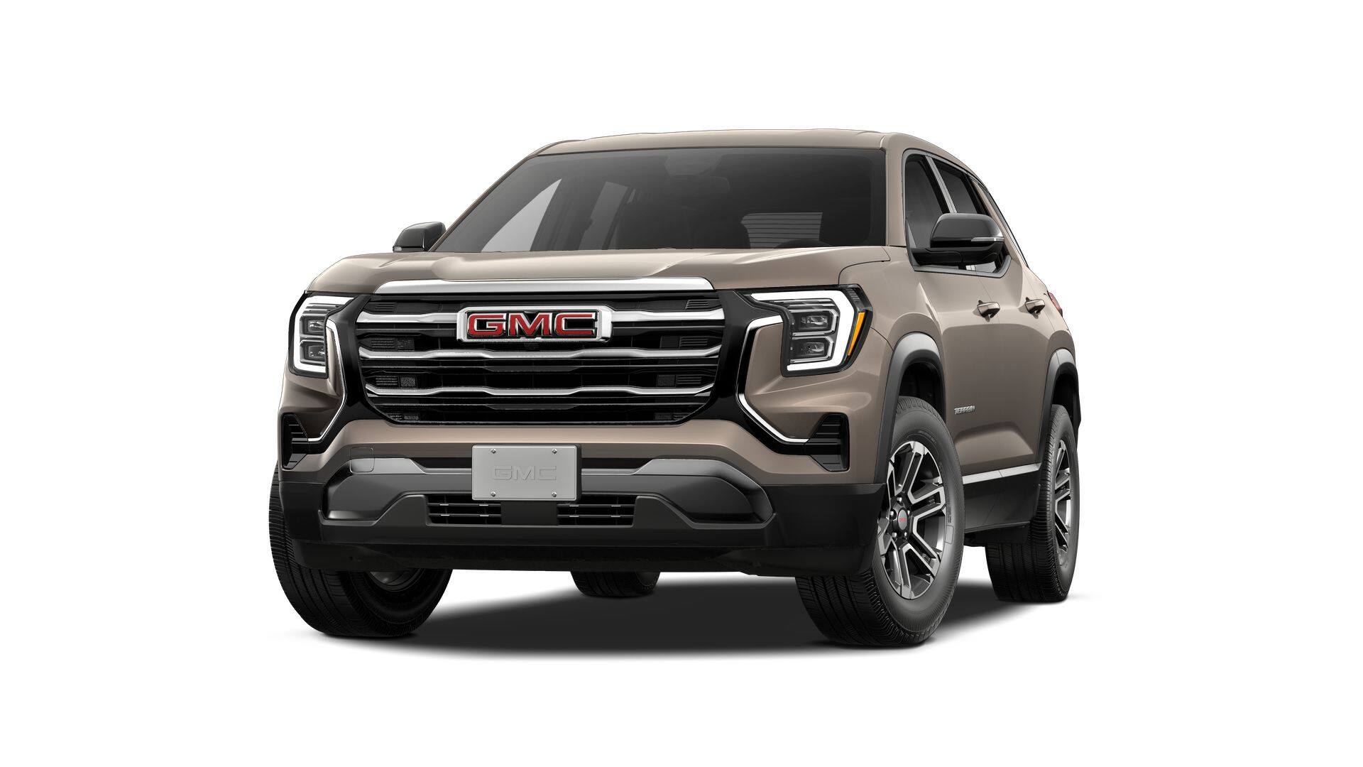 2027 GMC Terrain AWD Elevation in Riverstone Metallic — front three-quarter view