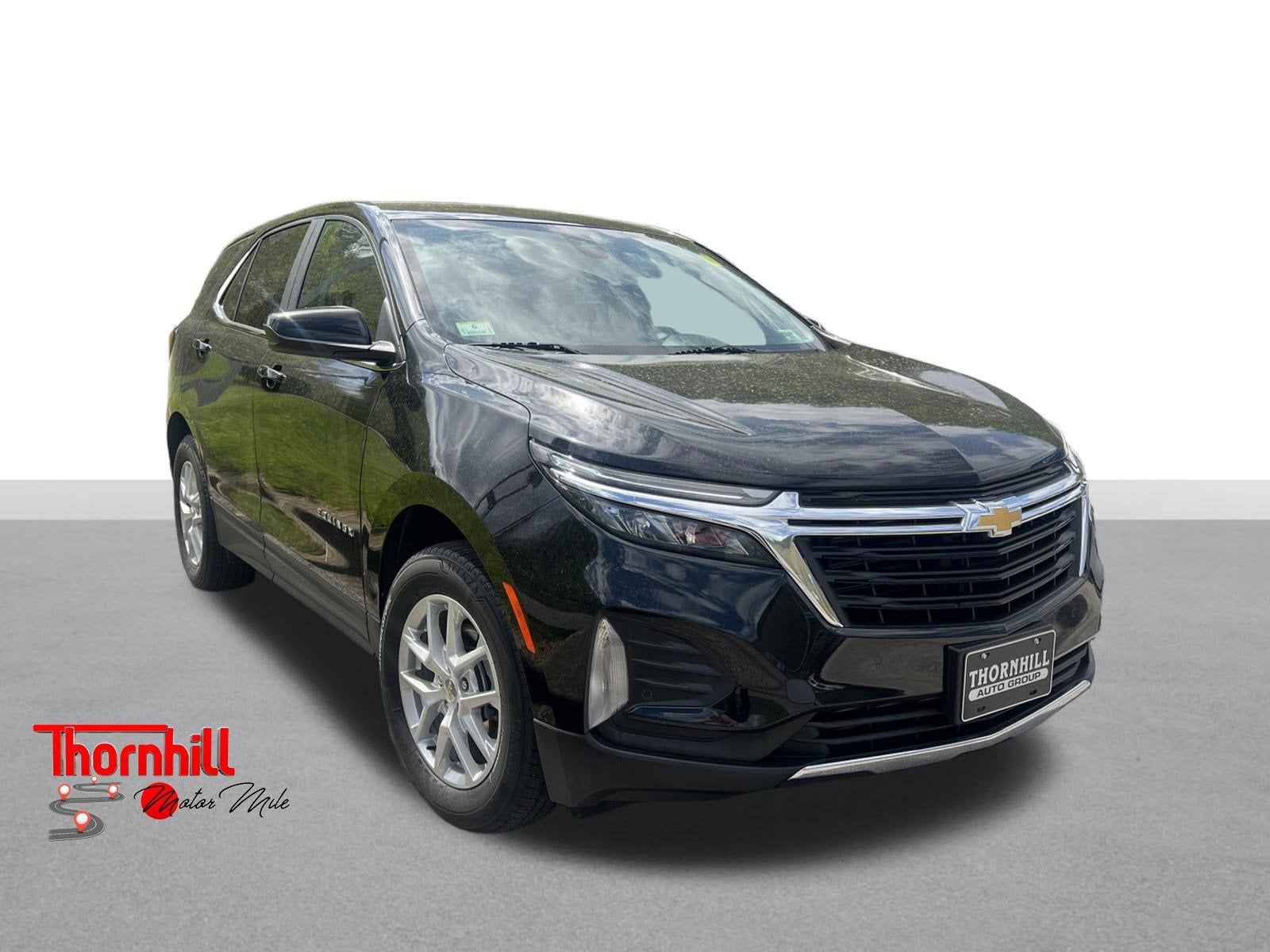 2024 Chevrolet Equinox LT in Mosaic Black Metallic — front three-quarter view